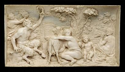 Elhafen, Jupiter being Nurtured by Goat Amalthea. C. 1700.