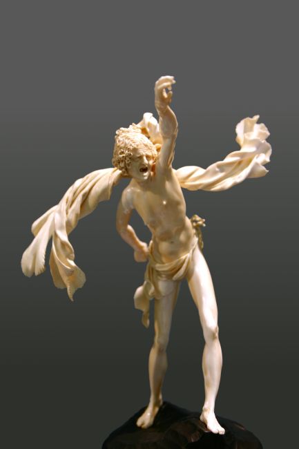 Ivory sculpture. Furie. About 1610.