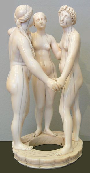 The three graces. C. 1650. Collection: Kunstkammer Würth. Collection Würth.