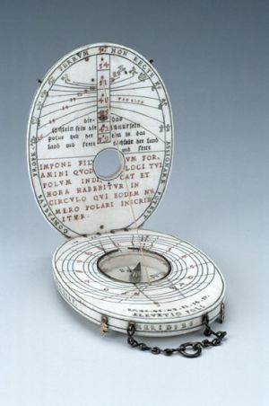 Diptych Dial, attributed to Hans Tucher
