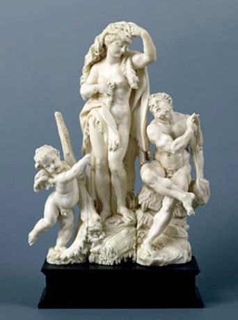 Hercules and Omphale, ivory, 1690