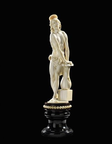 Christ at the column Medium: ivory Size: 13.4 x 0 in. / 34 x 0 cm. 