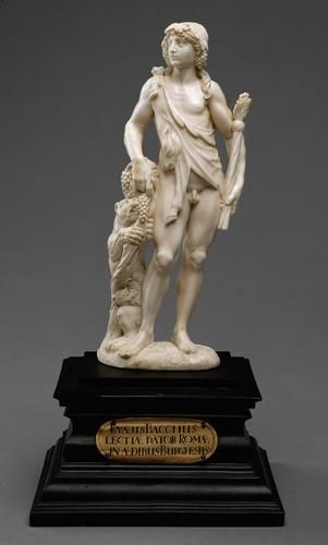 Ivory sculpture. Bacchus. Attributed to Georg Pfründt.
