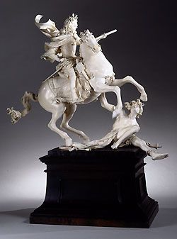 King Joseph I on horseback Vienna, 1693 Ivory; H 70.8 cm (including base)