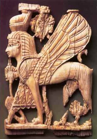 Syrian ivory Sphinx/Cherub